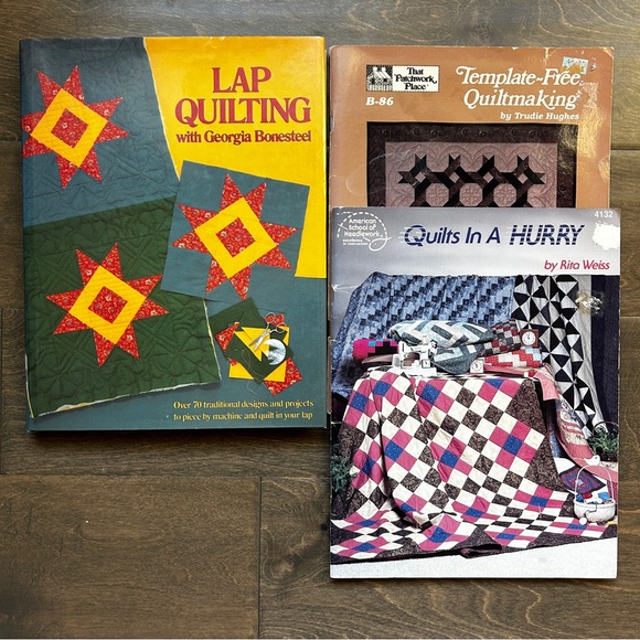 Set of 3 Quilting Books: Lap Quilting, Quilts in a Hurry & Template Free - Picture 2 of 14